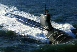 The USS Seawolf (SSN-21) underway