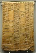 Tablet of synonyms. British Museum reference K.4375 .