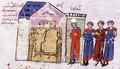 Michael III with Theodora and Theoktistos (Fol. 70r)