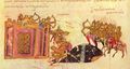 The attack of Leo Tornikios on Constantinople (fol. 230v bottom)