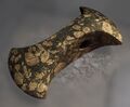 Double-edged battle axe head in porphyry, Funnelbeaker culture, Sweden