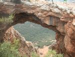 The Keshet cave (a natural arch) located on a ridge near Nahal Betzet