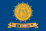 Flag of Georgia (January 31, 2001 – February 19, 2003)