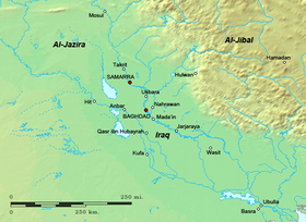 خريطة جيوفيزيائية للمناطق والمدن الرئيسية