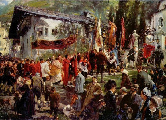 موكب جسد المسيح في هوف‌گاشتاين ، 1880.
