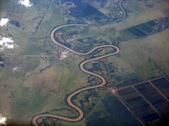 Meanders: sinuous path of Rio Cauto, Cuba