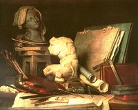 Anne Vallayer-Coster, The Attributes of Painting, c. 1769