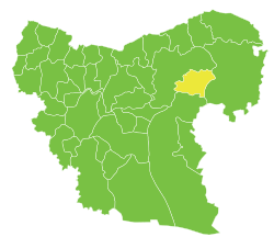 موقع ناحية أبو قلقل في محافظة حلب.