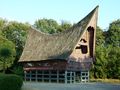 A traditional Batak Toba house in North Sumatra.