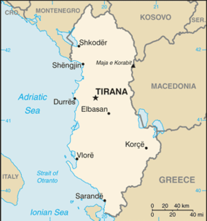Location of ألانيا