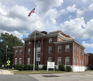 The former Rockingham County Courthouse in Wentworth