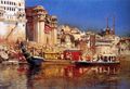 Barge du Maharajah de بنارس، 1883