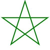 Pentagram green.svg