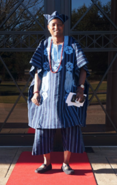 Bùbá àti Kèmbè. Agbada top with short baggy pants[170]