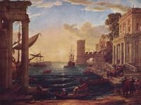 Claude's The Embarkation of the Queen of Sheba, 1648