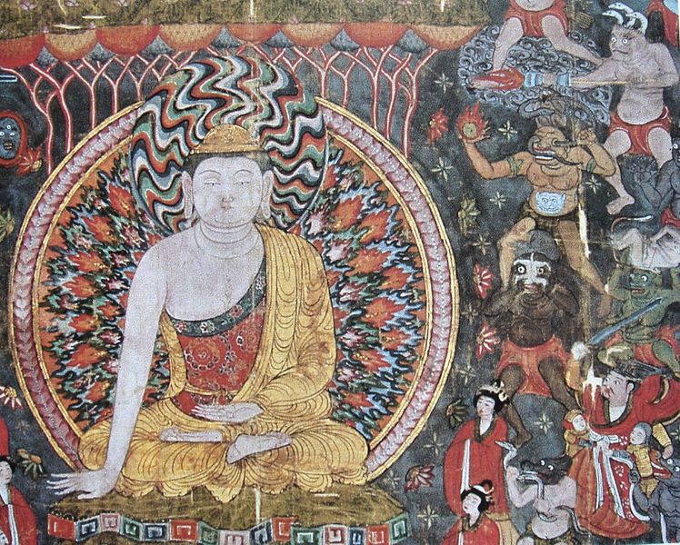 ملف:FireLanceAndGrenade10thCenturyDunhuang.jpg