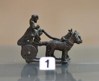 Quadriga from Tell Agrab, Iraq. On display at the Iraq Museum. The Lost Treasures from Iraq designates it as "status unknown".[30]