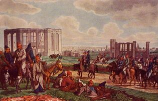 Bashkirs near Hamburg أثناء الحروب الناپليونية، ح. 1813.