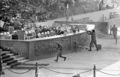 Egyptian soldiers fire on Egyptian President Anwar Al-Sadat while reviewing a military parade in honor of The October 1973 War, on October 06, 1981 in Cairo. The assassination is attributed to muslim extremist group Muslim Brotherhood. MAKARAM GAD ALKAREEM/AFP/Getty Images