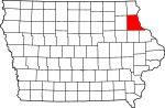 State map highlighting Clayton County