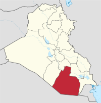 محافظة المثنىموقع