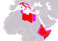 Italian reach, circa 1942 AD, notice expansion into Savoy and Dalmatia