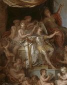 Le roi gouverne par lui-même” modello for the central panel of the ceiling of the Hall of Mirrors ca. 1680 by Charles Le Brun, (1619–1690).