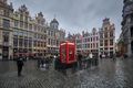 A traditional British phonebox was placed in the square, 30 Jan 2020.jpg