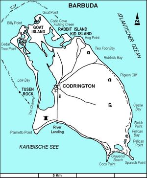 Location of Barbuda