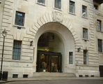 The London School of Economics, Main Entrance, UK.