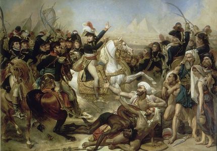 General Bonaparte at the Battle of the Pyramids (July 21, 1798)