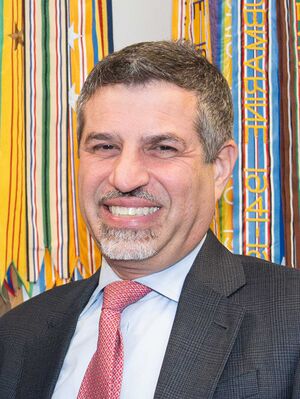 Steven Fagin, United States ambassador to Yemen, at the Pentagon on March 21, 2024 (cropped).jpg