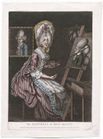 "The Paintress of Macaroni's," believed to be a satire of Kauffmann. London: Printed for Carington Bowles, 13 April 1772.