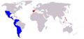 Map of territories that became independent during those wars (blue).