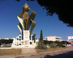 نصب في مركز مدينة مساكن، 2012