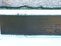 The plaque under the Cleopatra's Needle in New York