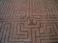 Minotaur in Labyrinth—a Roman mosaic at Conímbriga, Portugal.