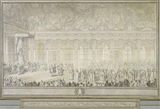 Turkish Embassy to Louis XV, 1742 by Charles-Nicolas Cochin, (1715–1790)