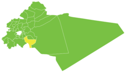 موقع ناحية الغزلانية في محافظة ريف دمشق