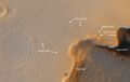 Opportunity at the rim of Victoria Crater, as imaged by MRO (3 October 2006)