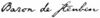 Cursive signature in ink