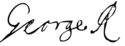 توقيع جورج الأول George I