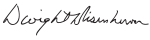 دوايت آيزنهاور's signature