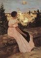 The Pink Dress (View of Castelnau-le-Lez, Hérault), 1864, oil on canvas, Musée d'Orsay in Paris