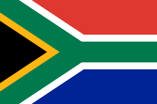 The flag of South Africa (1994) includes green, yellow and black, the colors of the African National Congress.