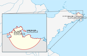 Location of Weihaiwei in Shandong