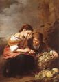 "The Little Fruit Seller". Painted in 1670.
