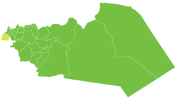 موقع ناحية مركز تلكلخ في محافظة حمص