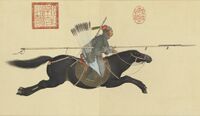 Ayusi Assailing The Rebels with a Lance, late 1755