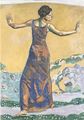 إمرأة فرحة, 1911